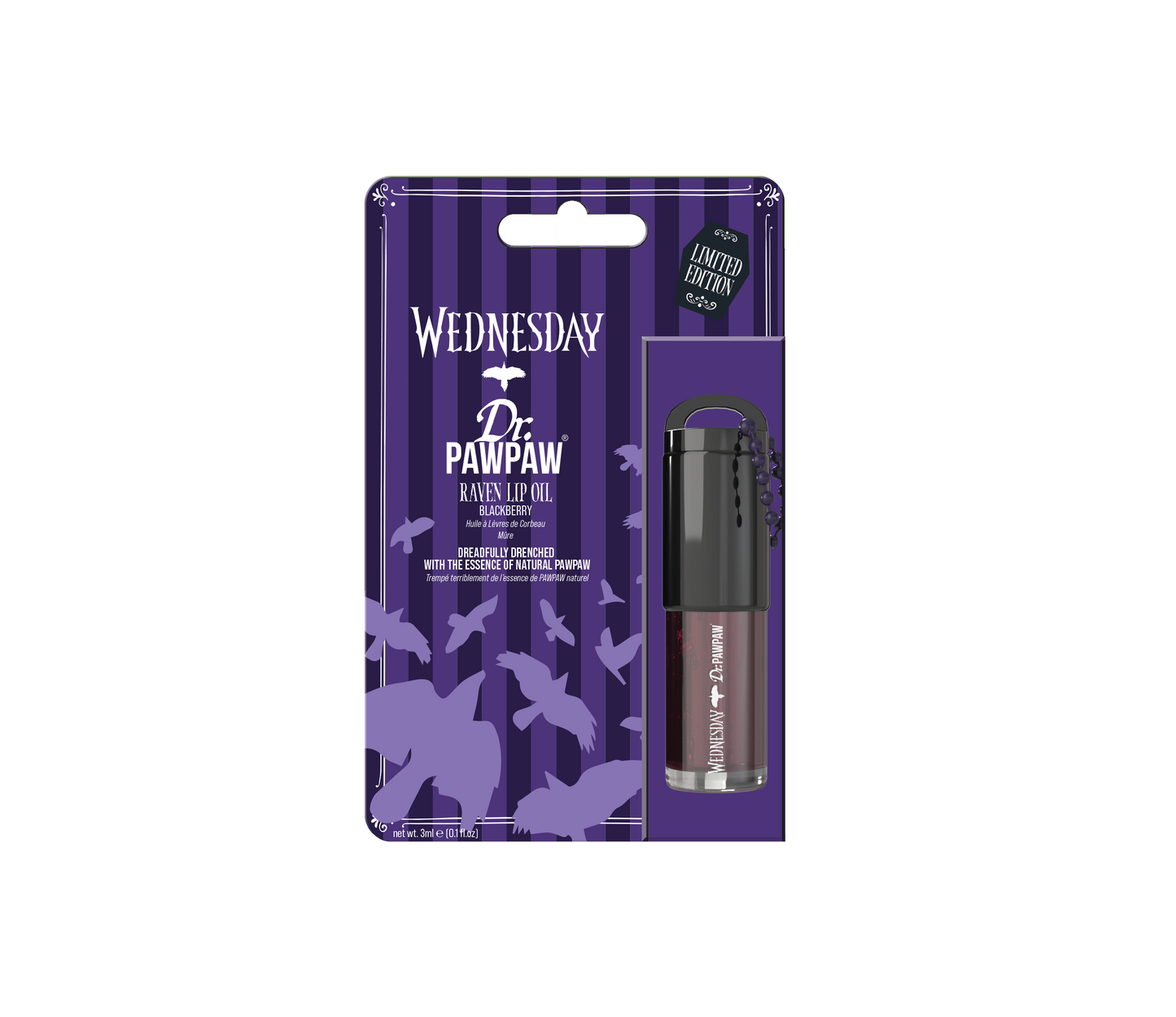 Wednesday x Dr.PAWPAW Raven Lip Oil