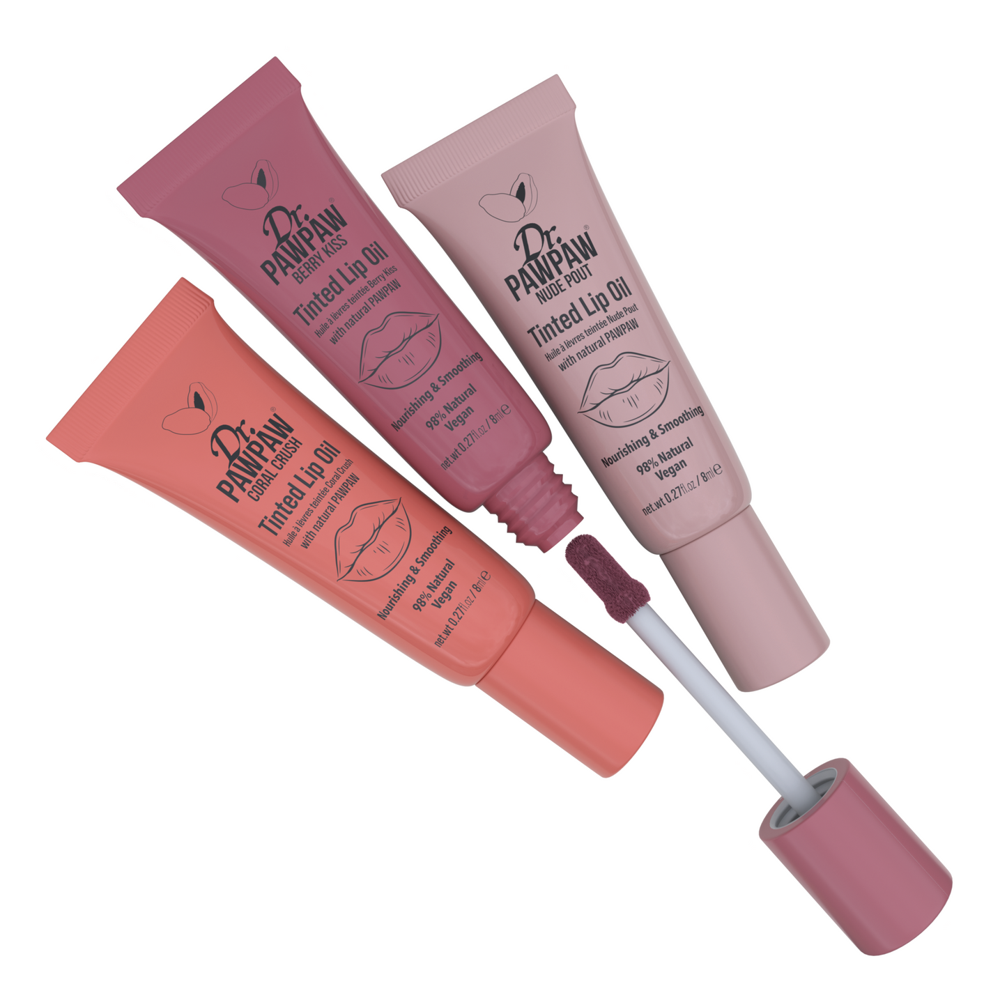 Nude Lip Oil Trio Gift Set