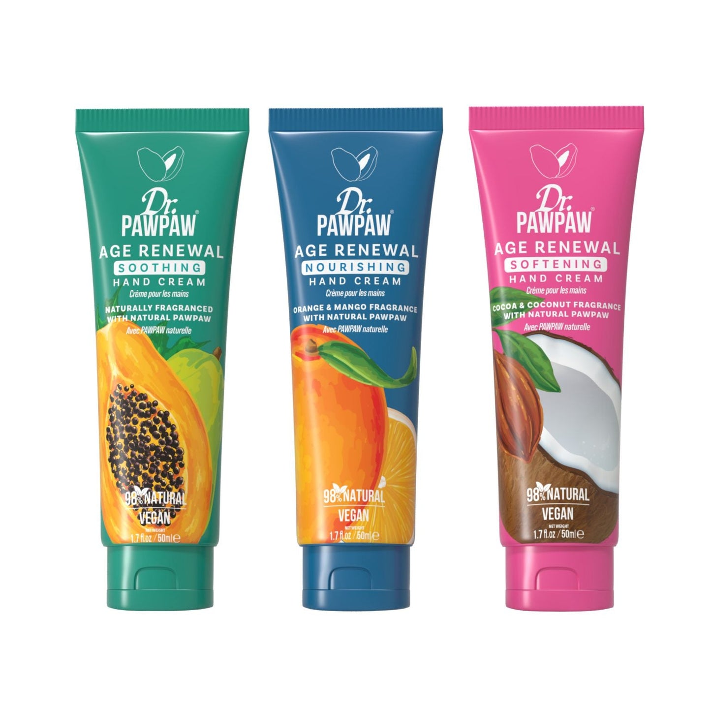 Dr.PAWPAW Age Renewal Hand Cream Trio - 3 x 50ml