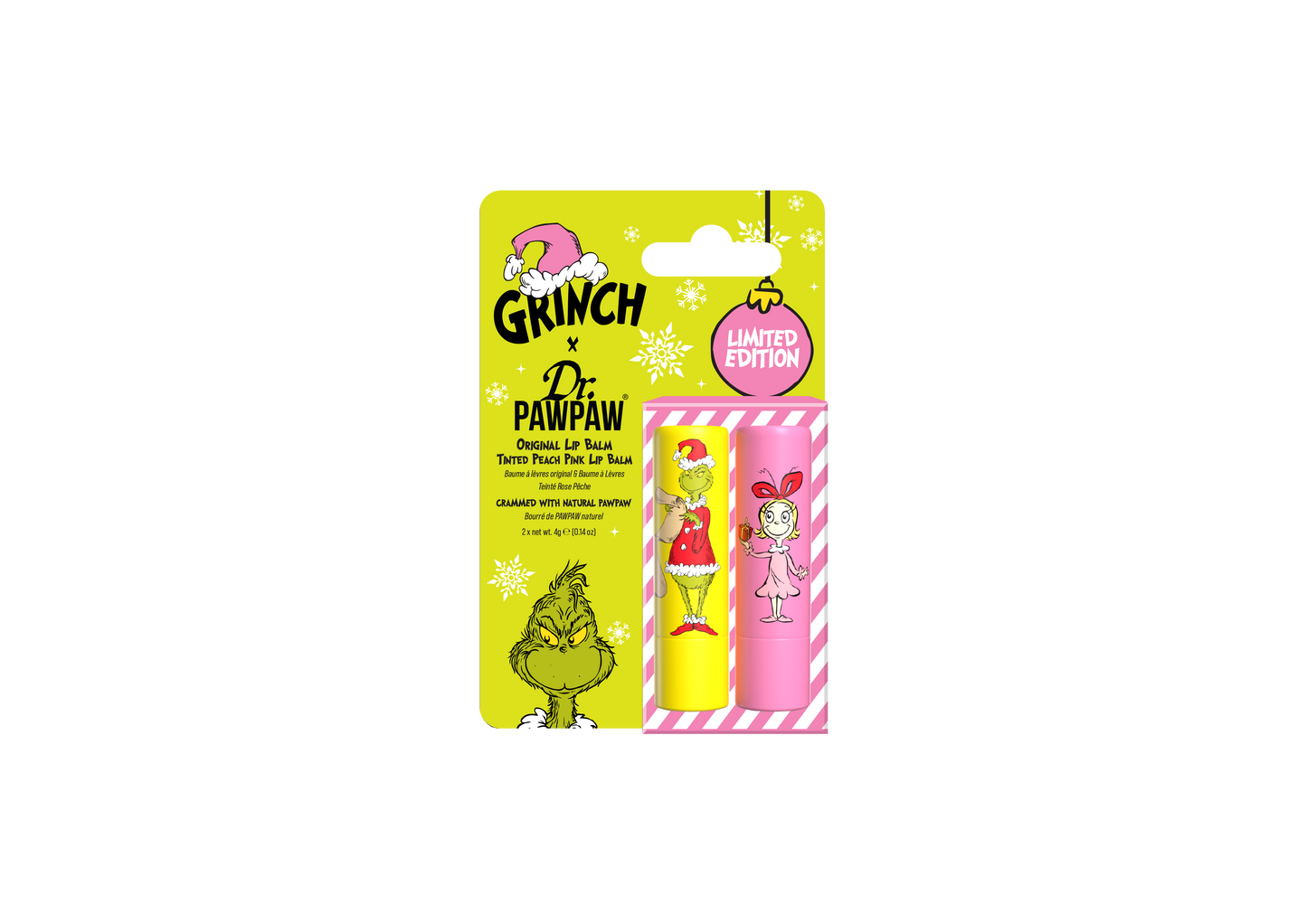 DPP x The Grinch Peach Pink & Original Balm Duo