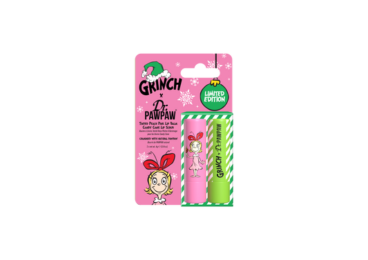 DPP x The Grinch Candy Cane Lip Scrub & Peach Pink Balm Duo