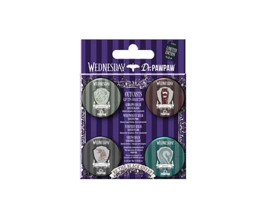 Wednesday x Dr.PAWPAW Outcasts Lip Tin Collection