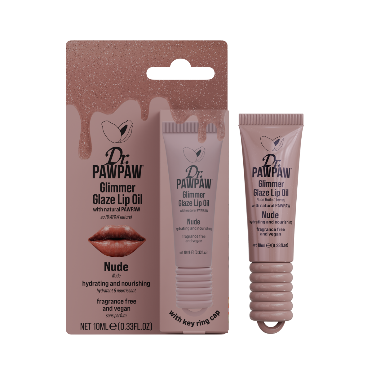 Glimmer Glaze Lip Oil - Nude