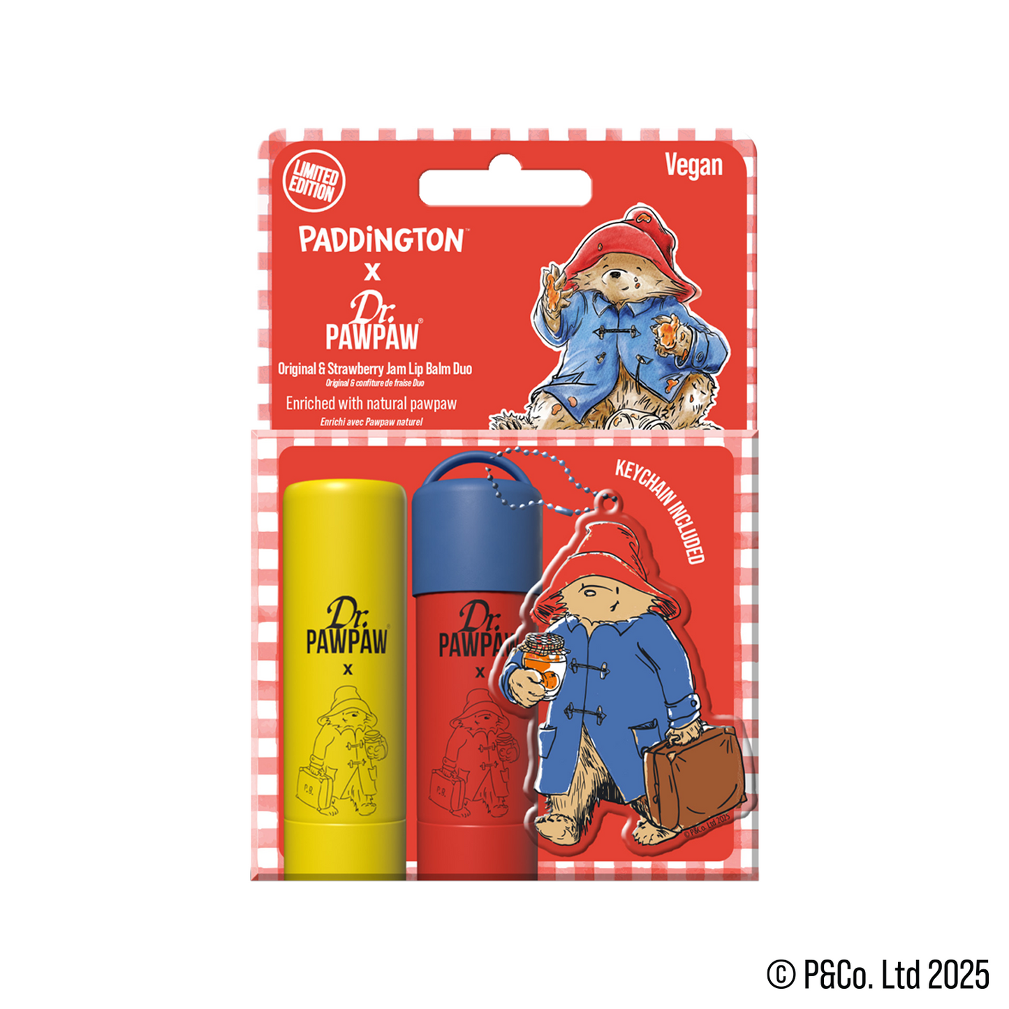 Paddington™ x Dr.PAWPAW Original & Strawberry Jam Lip Balm Duo