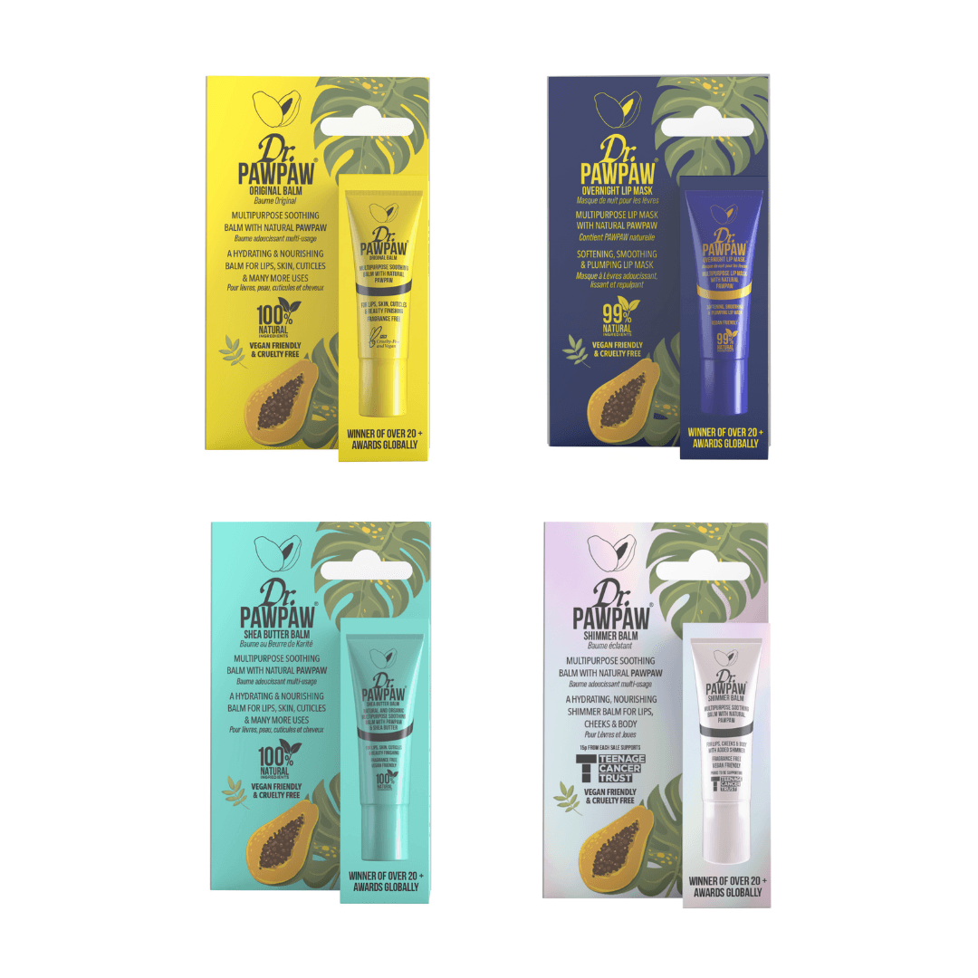 Mini Clear Multi-Tasking Lip Balm Set - Dr Paw Paw